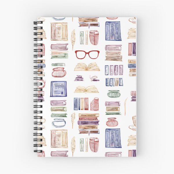 Item preview, Colorful Book Pattern — Reader Icons & Sketches designed and sold by CivilOrangeDesigns.