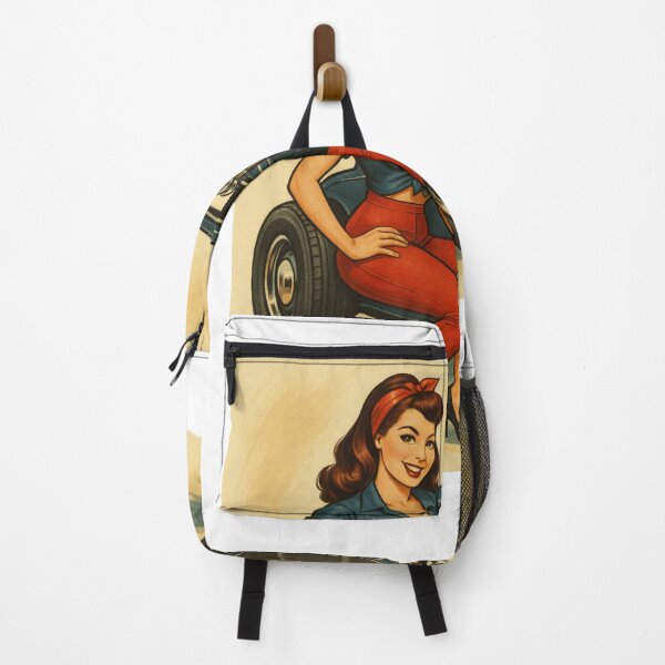 Item preview, Pin Up Girl with Hot Rod – Retro Rockabilly Car Culture Vintage Garage designed and sold by Fleetwood1994.