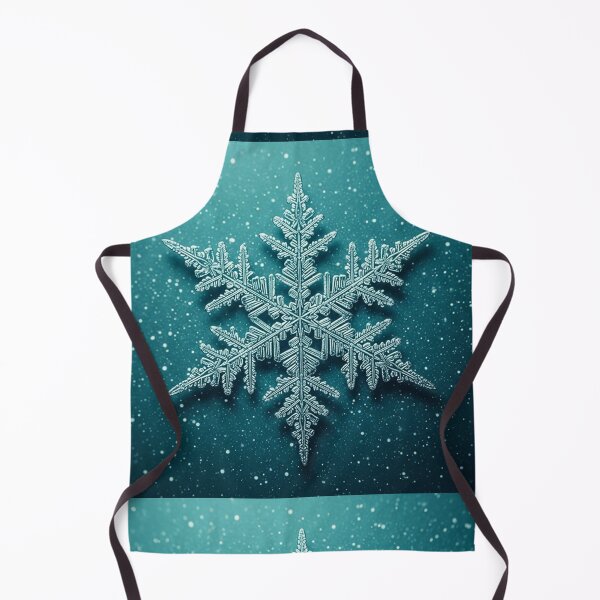 Item preview, Teal Winter Sparkle – Detailed Geometric Snowflake with Festive Holiday Glow designed and sold by PixelVibe782.
