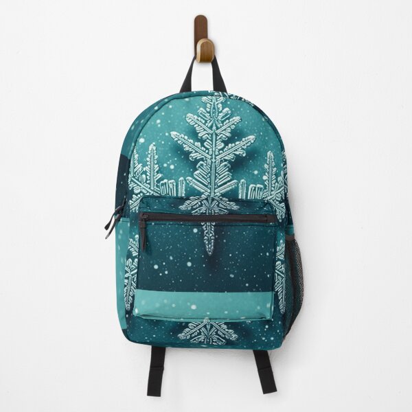 Item preview, Teal Winter Sparkle – Detailed Geometric Snowflake with Festive Holiday Glow designed and sold by PixelVibe782.