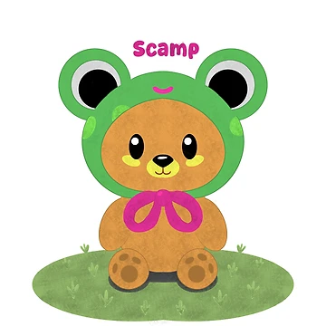 Artwork thumbnail, Scamp by Racoondoesart