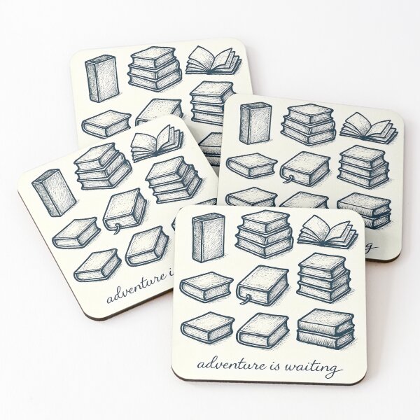 Item preview, Adventure Is Waiting Book Sketch designed and sold by CivilOrangeDesigns.