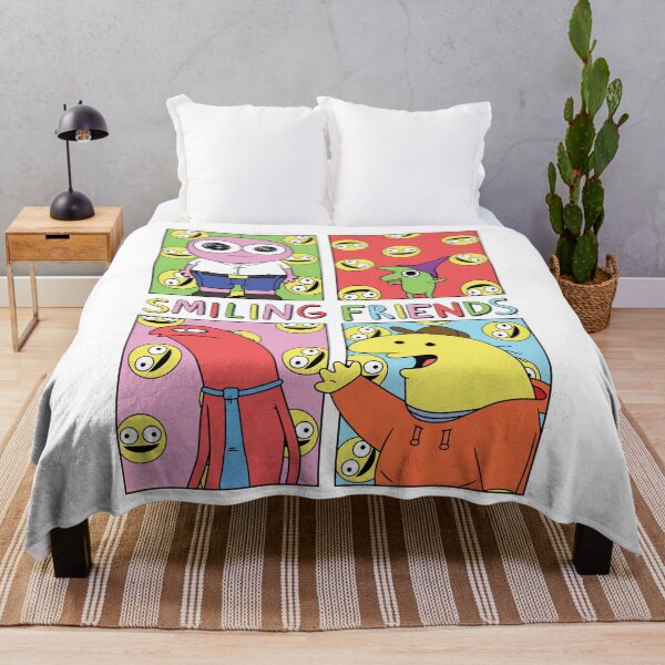 Item preview, Smiling Friends Pop Art Character Grid Funny Cartoon designed and sold by BusanBlueCZ.