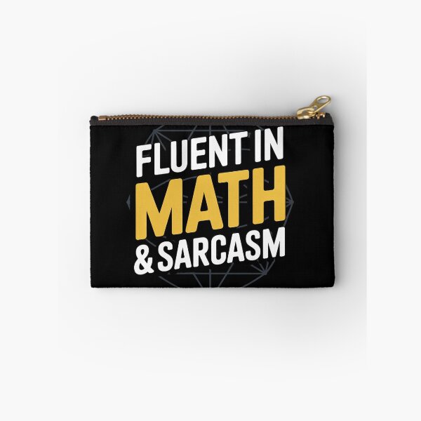 Item preview, Fluent in Math and Sarcasm Math Teacher1  designed and sold by lilLilaBatArt.