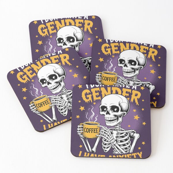 Item preview, I Don't Have A Gender I Have Anxiety Non Binary Skeleton  designed and sold by GGrizeldaRivas.