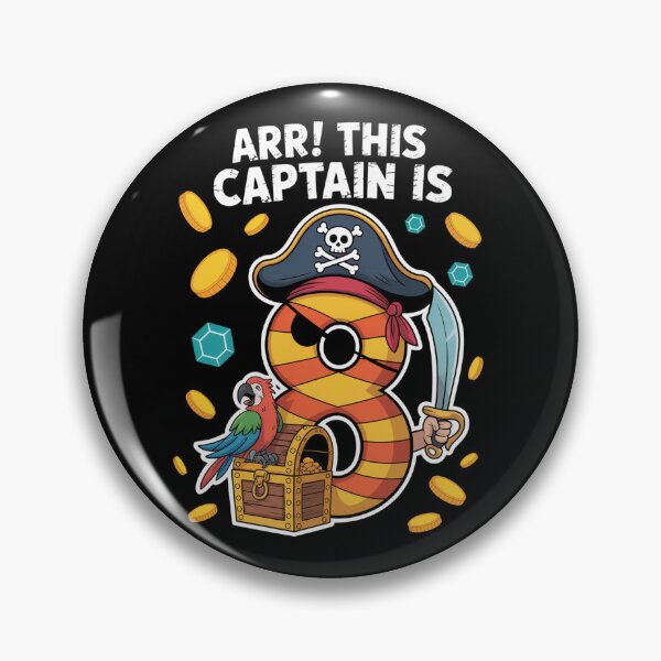 Artikelvorschau, Piratengeburtstag (8. Geburtstag) entworfen und verkauft von MaryoKing.