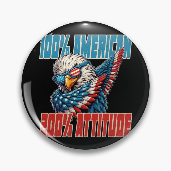 Item preview, 100% American, 200% Attitude designed and sold by HB Shirts.