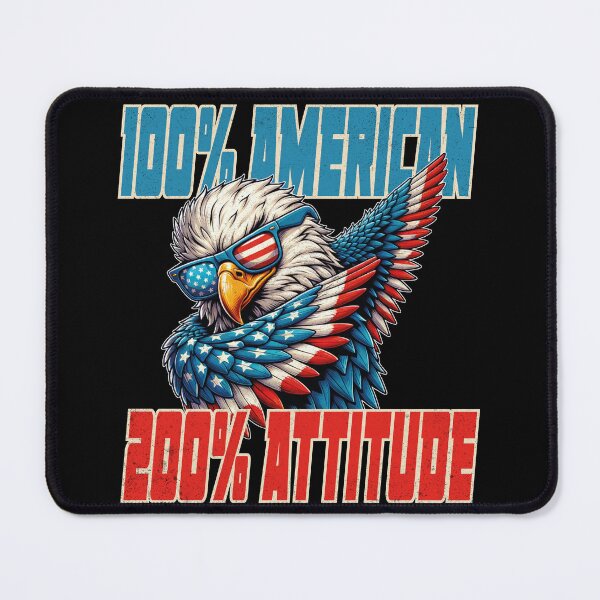Item preview, 100% American, 200% Attitude designed and sold by HB Shirts.