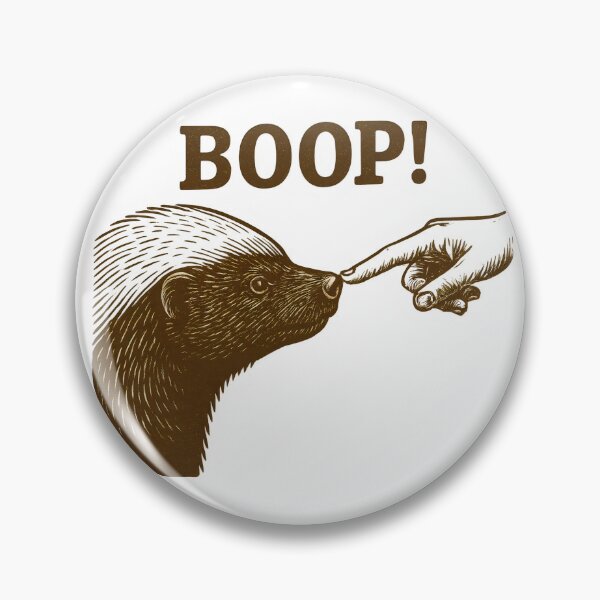 Item preview, Honey Badger Boop designed and sold by Sofia Rose Design ⭐️⭐️⭐️⭐️⭐️.