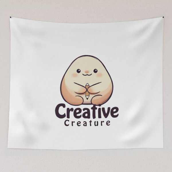 Item preview, Creative Creature Cute Artist Mascot Shirt designed and sold by EcoArtTees.