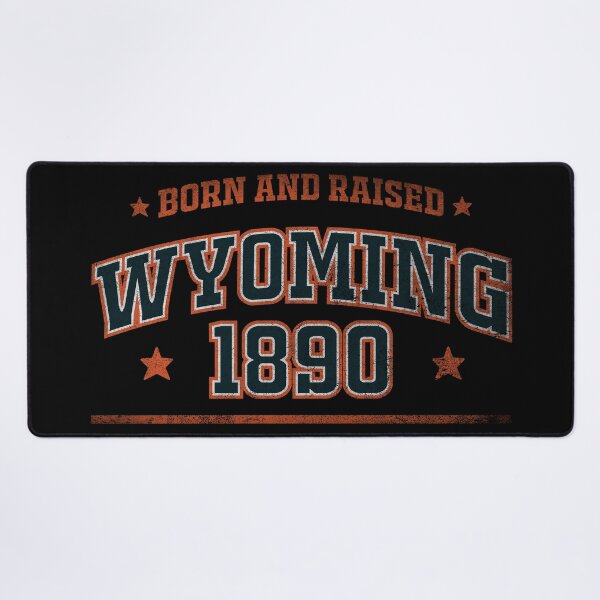 Item preview, Wyoming, born and raised designed and sold by HB Shirts.