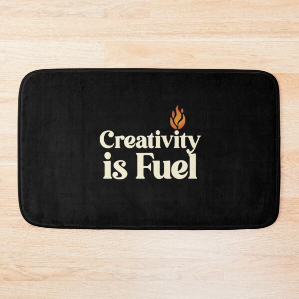 Item preview, Creativity Is Fuel Retro Typography Shirt designed and sold by EcoArtTees.