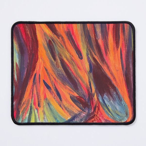 Item preview, Drops and fire - "Abstract tempera painting" designed and sold by PuntoG.