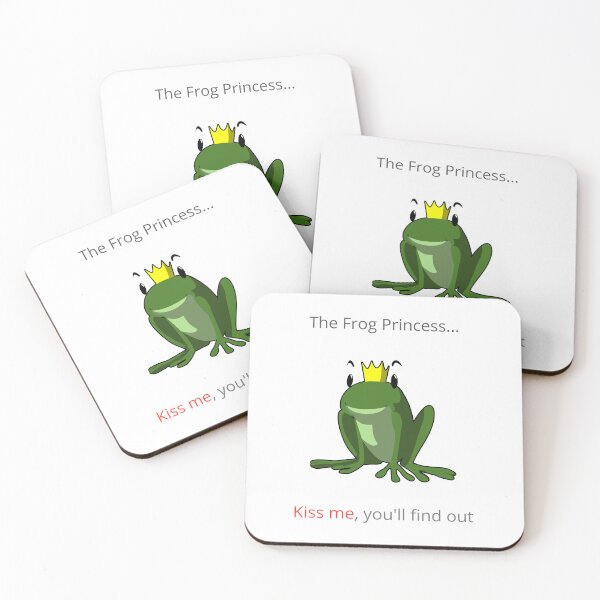 Item preview, Frog Princess with Golden Crown | Cute Fairy Tale Illustration designed and sold by YesArtCreative.