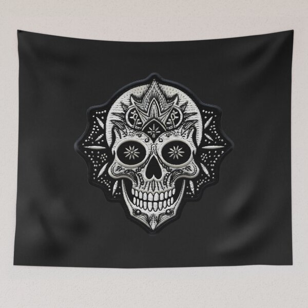 Item preview, Gothic Skull Embroidery Patch Ii Dark Style For Rock And Metal Lovers. designed and sold by haotrannam.