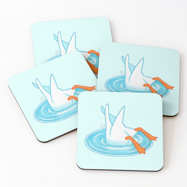Item preview, Duck in water - tail designed and sold by MaryellaArt.