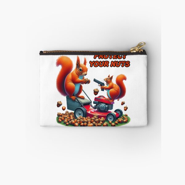 Item preview, Funny Squirrels Protect Your Nuts Lawn Mower designed and sold by TeeARTHY.
