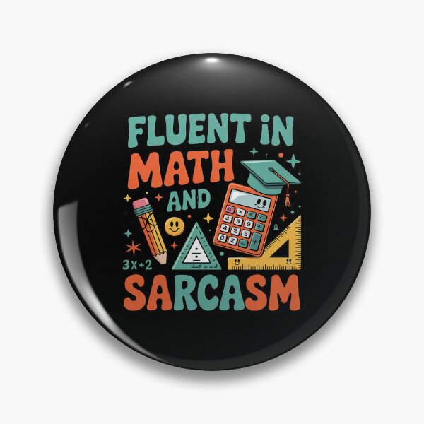 Item preview, Fluent in Math And Sarcasm Quote Tee  designed and sold by lilLilaBatArt.