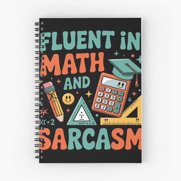 Item preview, Fluent in Math And Sarcasm Quote Tee  designed and sold by lilLilaBatArt.