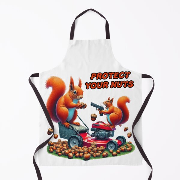 Item preview, Funny Squirrels Protect Your Nuts Lawn Mower designed and sold by TeeARTHY.