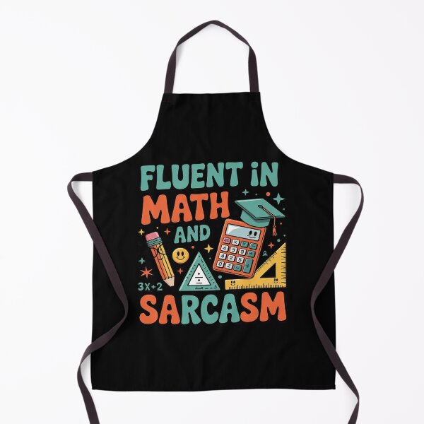 Item preview, Fluent in Math And Sarcasm Quote Tee designed and sold by lilLilaBatArt.