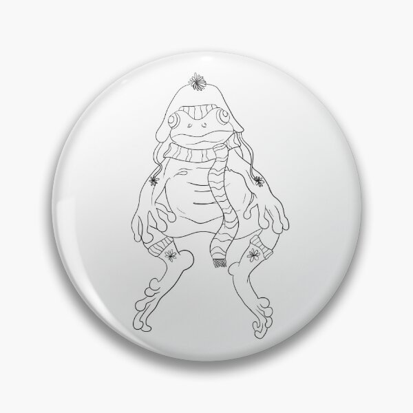Item preview, Big Wonky Winter Frog designed and sold by Sami Sciuto.