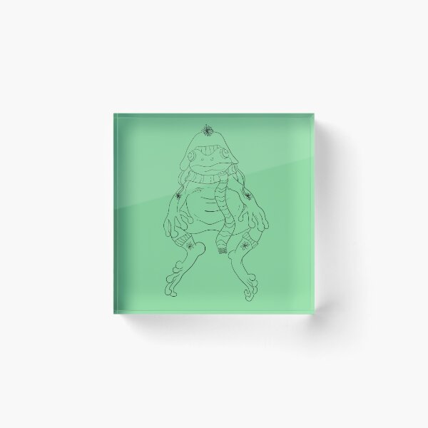 Item preview, Big Wonky Winter Frog designed and sold by Sami Sciuto.
