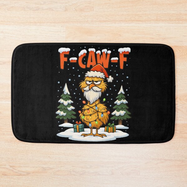 Item preview, F-Caw-F Chicken FCAWF Chicken Christmas Light Santa Hat designed and sold by JeniiArt.