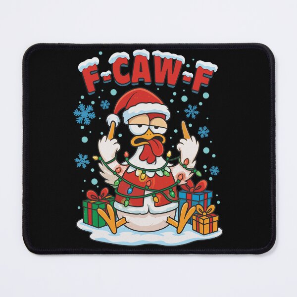 Item preview, F-Caw-F Chicken FCAWF Chicken Christmas Light Santa Hat designed and sold by JeniiArt.