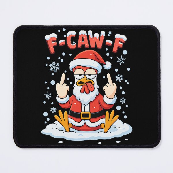 Item preview, F-Caw-F Chicken FCAWF Chicken Christmas Light Santa Hat designed and sold by JeniiArt.