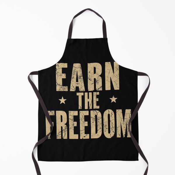 Item preview, Earn the Freedom – Vintage Biker Grunge Quote Design designed and sold by MotoRebel.