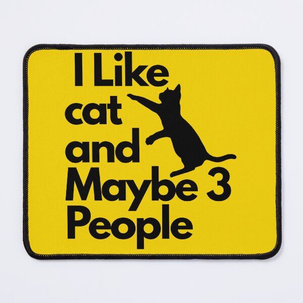 Item preview, i like cat and maybe 3 people Funny Cat Lover T-Shirt designed and sold by marvancatquotes.
