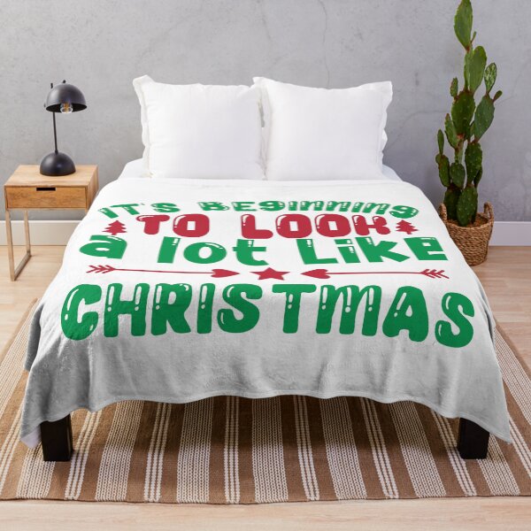 Item preview, It's Beginning to Look a Lot Like Christmas - Classic Song Quote designed and sold by FuzionRaptor.