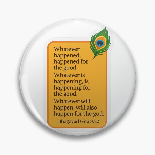 Item preview, Bhagavad Gita Life Quote – Everything Happens for Good Sticker designed and sold by InnerDivineSoul.