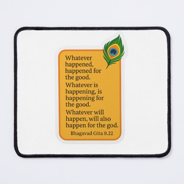 Item preview, Bhagavad Gita Life Quote – Everything Happens for Good Sticker designed and sold by InnerDivineSoul.