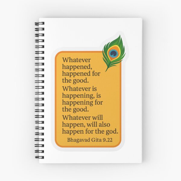 Item preview, Bhagavad Gita Life Quote – Everything Happens for Good Sticker designed and sold by InnerDivineSoul.