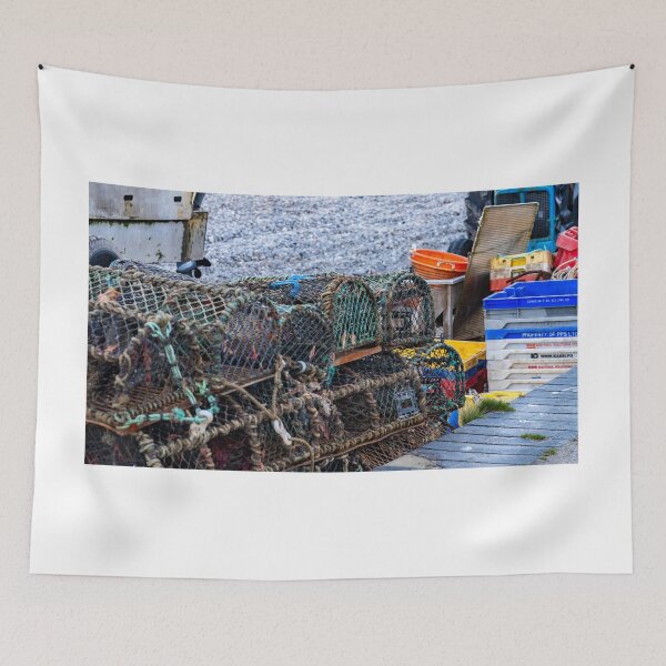 Item preview, Crab and lobster pots on the beach designed and sold by yackers1.