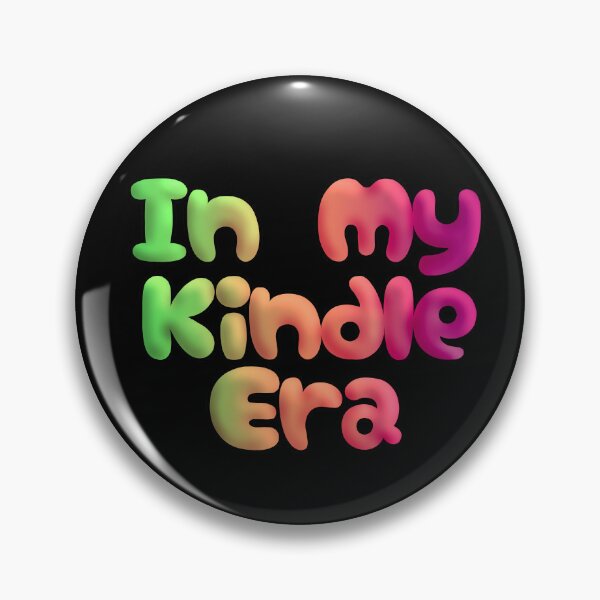 Item preview, In My Kindle Era – Neon Bright Bubble Letter Bookish Design designed and sold by Petal & Flame.