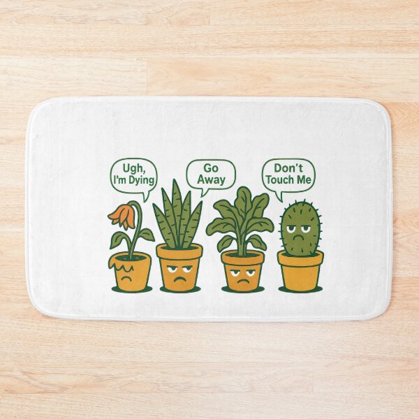 Item preview, TALKING PLANTS Funny Grumpy Potted Plants Conversation Comic designed and sold by davidjulie.