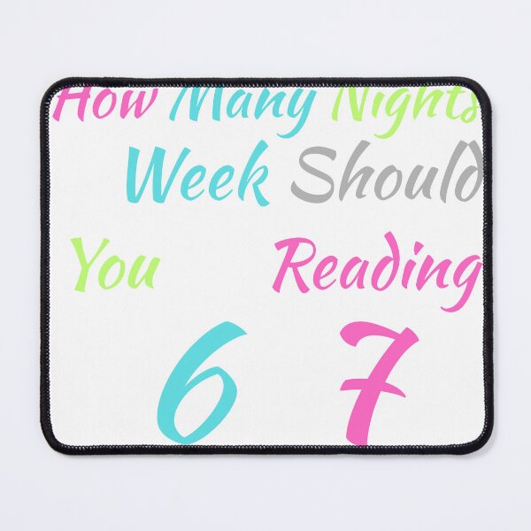 Item preview, How Many Nights A Week Should You Be Reading 6 7 T‑Shirt – Book Lover Meme, Reading Habit Tee, Study Motivation, Cozy Lit Aesthetic designed and sold by GAIDREDA.