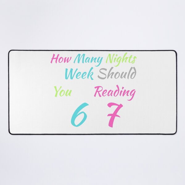 Item preview, How Many Nights A Week Should You Be Reading 6 7 T‑Shirt – Book Lover Meme, Reading Habit Tee, Study Motivation, Cozy Lit Aesthetic designed and sold by GAIDREDA.