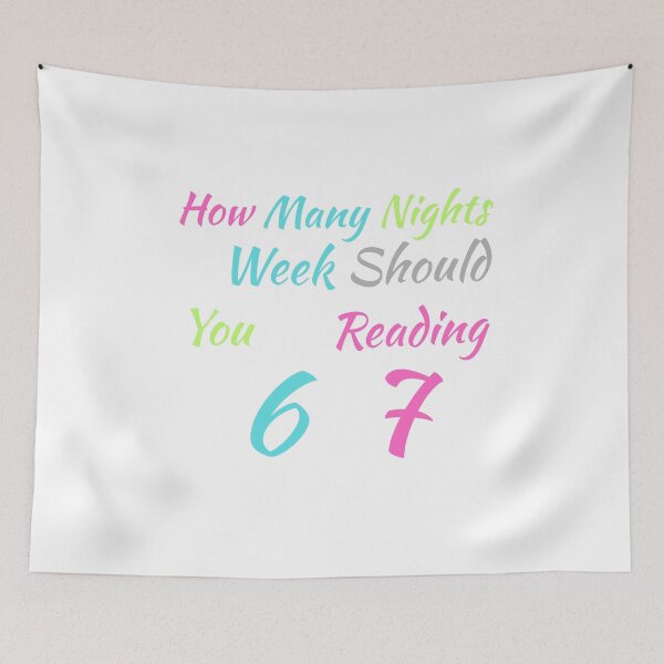 Item preview, How Many Nights A Week Should You Be Reading 6 7 T‑Shirt – Book Lover Meme, Reading Habit Tee, Study Motivation, Cozy Lit Aesthetic designed and sold by GAIDREDA.