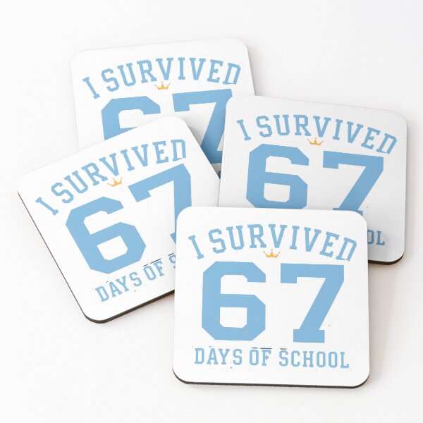 Item preview, I Survived 67 Days of School T‑Shirt – Funny Teacher & Student Meme, Classroom Milestone, End‑of‑Term Humor designed and sold by GAIDREDA.