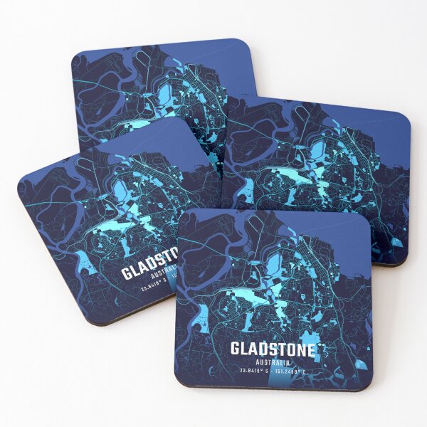 Item preview, Gladstone Midnight City Map designed and sold by HomeLivingCo.