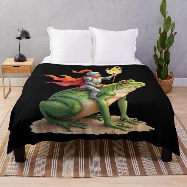 Item preview, Fantasy Knight Warrior Riding Giant Green Frog designed and sold by TeeARTHY.