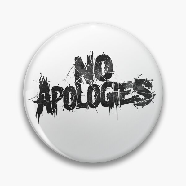 Item preview, No Apologies – Bold Biker Rebel Typography Design designed and sold by MotoRebel.