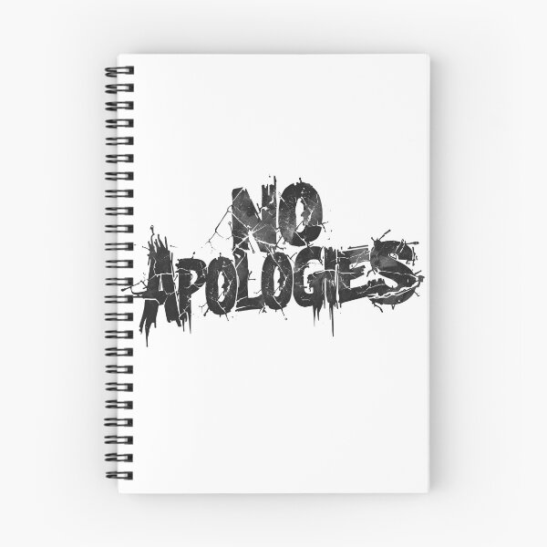 Item preview, No Apologies – Bold Biker Rebel Typography Design designed and sold by MotoRebel.