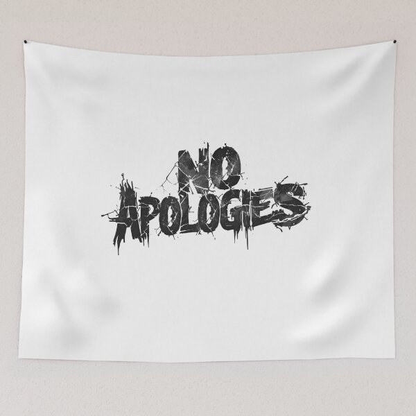 Item preview, No Apologies – Bold Biker Rebel Typography Design designed and sold by MotoRebel.