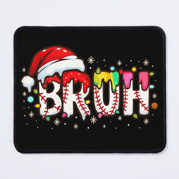 Item preview, Funny Santa Bruh Baseball Christmas Xmas Meme Pajamas Family  designed and sold by DrawHandArt.