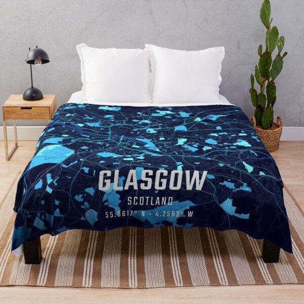 Item preview, Glasgow Midnight City Map designed and sold by HomeLivingCo.